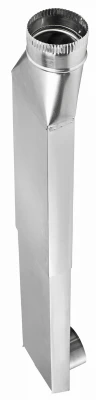 Periscope 90 Degree to Straight Rectangular Aluminum Dryer Duct Adapter