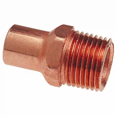 W 61446 3/4 In. Male Pipe Thread Wrot Copper Street Adapter