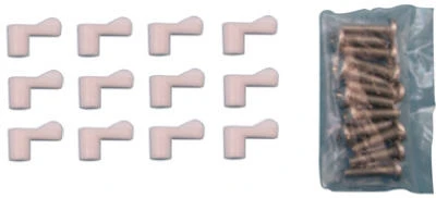 White Screen Clips, 5/16 In., 12-Pk.