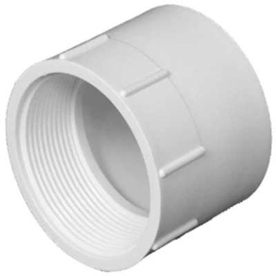 Schedule 40 DWV PVC Pipe Adapter, 4 In. FPT