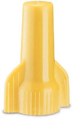 WireGard Wire Connector, #84, Square Spring, Yellow, 100-Pk.
