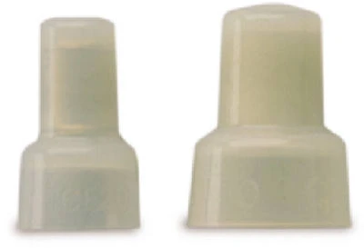 Pigtail Connector, White, Nylon, 22-10-AWG, 10-Pk.