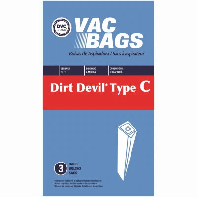 Dirt Devil Style C Upright Vacuum Cleaner Bags, 3-Pk.