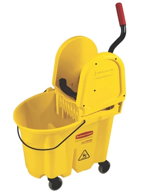Mop Bucket & Wringer, Yellow, 26/35 Qt.