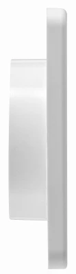 4 In. White Plastic Exhaust Wall Louvered Vent For Dryer And Bath Fan