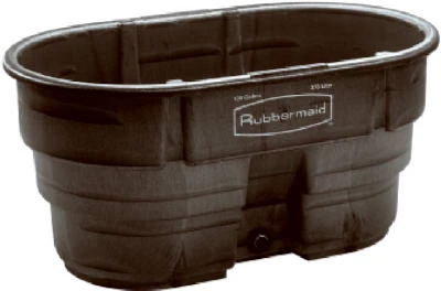 Stock Tank, Black Weather & Crack-Resistant Structural Foam Plastic, 100-Gals.