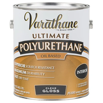 Interior Polyurethane Wood Finish, Oil-Based, Clear Gloss, 1-Gallon