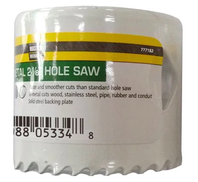 Bi-Metal Hole Saw, 2-1/8 In.