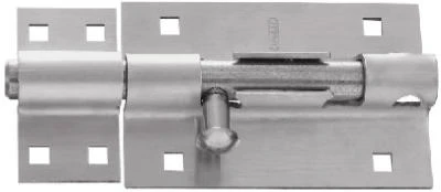 Door Barrel Bolt, Heavy-Duty, Stainless Steel 5 In.