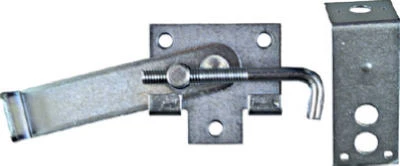 Hook Jamb Latch Fits Barn Door Frames 1-1/2 & 3-1/2 In. Thick, Cam-Action, Zinc, 4 In.