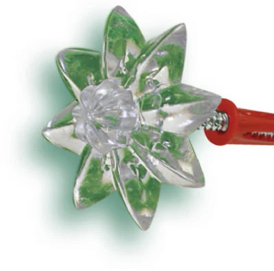 Mirror Rosette With Buds, Clear Plastic, 4-Pk.