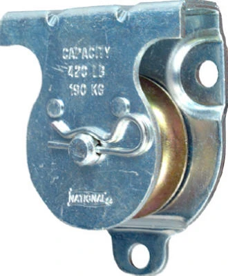 Pulley, Wall/Ceiling Mount, Zinc, 1-1/2 In.