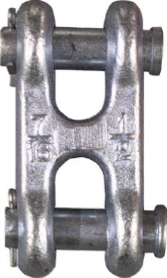 Double Clevis Connecting Link, Zinc, 1/2 In.