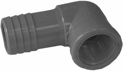 Poly Pipe Insert Reducing Elbow, 1 x 3/4 In. FPT