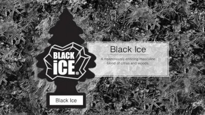 Car Air Freshener, Black Ice Citrus & Woods Scent
