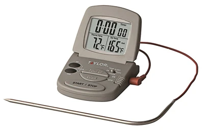 Oven Thermometer, With Meat Probe & Timer, Digital, Magnetic, 2 AAA