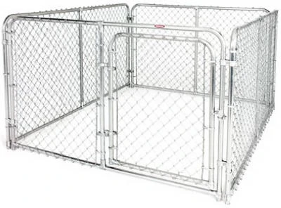 6 x 8 x 4 Ft. Dog Kennel System Silver Series