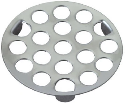 Drain Strainer, Snap In, Metal Chrome Finish, 1-7/8-In.