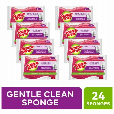 Gentle Clean Scrub Sponge, 3-Pk.