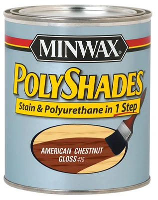 Polyshades Wood Stain, American Chestnut Gloss, 1/2 Pt.