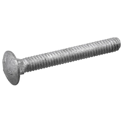 Carriage Bolt, Zinc-Plated Steel, 3/8 x 16 x 12 In., 50-Pk.