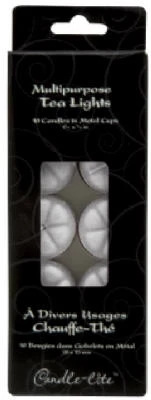Unscented Tea Light Candles, 10-Pk.