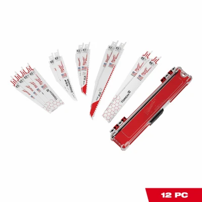 12-Pc. Sawzall Demolition Reciprocating Saw Blade Set