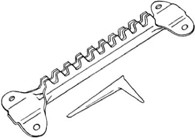 Galvanized Gutter Rack & Key - Model Rak-cs For Gutter Systems