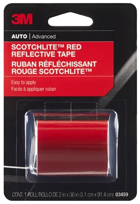Reflective Safety Tape, Red, 2 x 36 In.