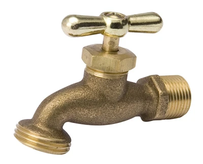 Hose Bibb, Standard, Brass, 1/2 MP x 1/2 Internal Solder x 3/4 In. Hose