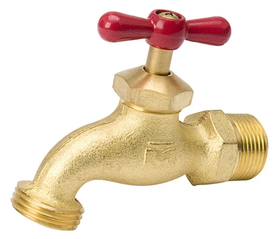 Hose Bibb, Heavy-Duty, Brass, 3/4 In. Hose
