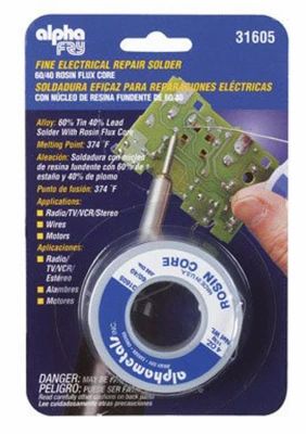 Leaded Electrical Solder, 3-oz., .032-Diameter