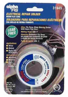 Lead-Free Electrical Solder, 3-oz., .062-Diameter