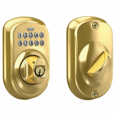 Plymouth Brass Keypad Deadbolt Lock