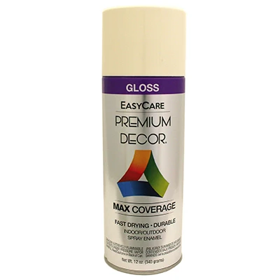 Premium Decor Spray Paint, Navajo White Gloss, 12 oz.