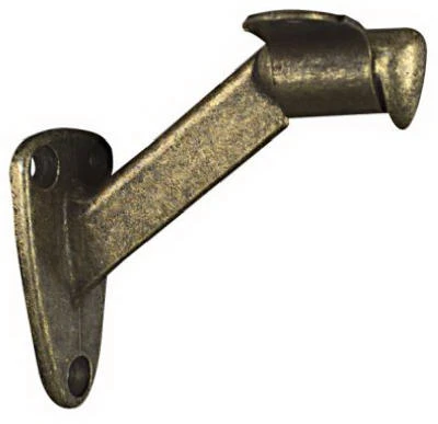 2-Pc. Handrail Bracket, Antique Brass