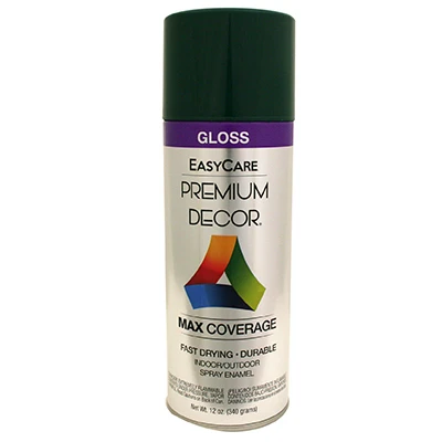 Premium Decor Spray Paint, Hunter Green Gloss, 12 Ounce Can