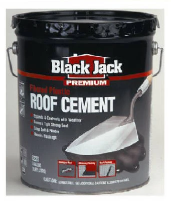 Roof Cement, Fibered Plastic, 4.75-Gallons