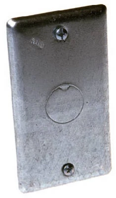 Blank 1/2 In. Knockout Handy Box Cover