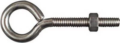 Eye Bolt With Hex Nuts, Stainless Steel, 5/16 x 3-1/4 In.