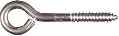 Lag Screw Eye, Stainless Steel, 5/16 x 4 In.