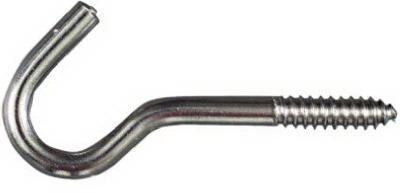 3/8x4-7/8 SS Screw Hook