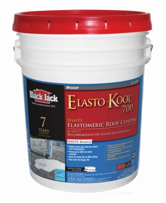 Roof Gard 700 Elastomeric Coating, White, 4.75-Gallons