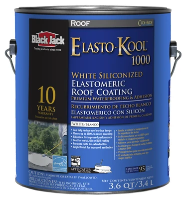 Ultra-Roof 1000 Elastomeric Coating, White Siliconized, 3.6-Qts.