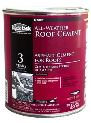 29 FL OZ. Black Jack All Weather Roof Cement