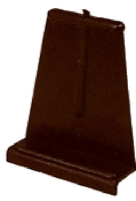 Black Plastic Spline Channel Pull Tabs, 1-1/16 x 15/16 x 1/4 In., 6-Pk.