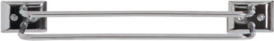 12-inch Chrome Twin Towel Bar - Double Hanging Space For Your Bathroom