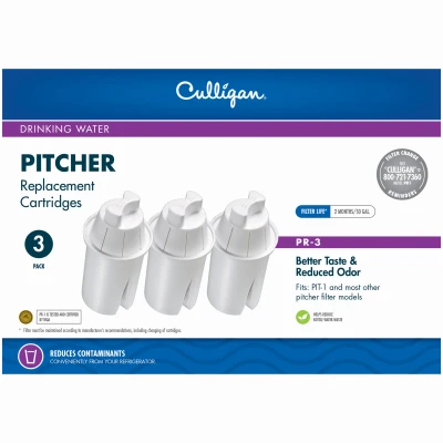 Pitcher Filter Replacement Cartridges, 3-Pack