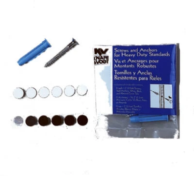 6-Pack #12 x 2-In. Flat-Head Wood Screws & Wall Anchors