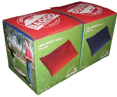 8-piece Bean Bag Set With 4 Red And 4 Navy Bags, 9.5 Ounces Each